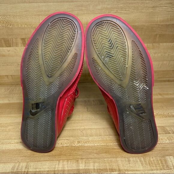 2014 NIKE FLYSTEPPER 2K3 PREMIUM UNIVERSITY RED OCTOBER CHROME 677473-601 Sz 8 - Picture 5 of 7